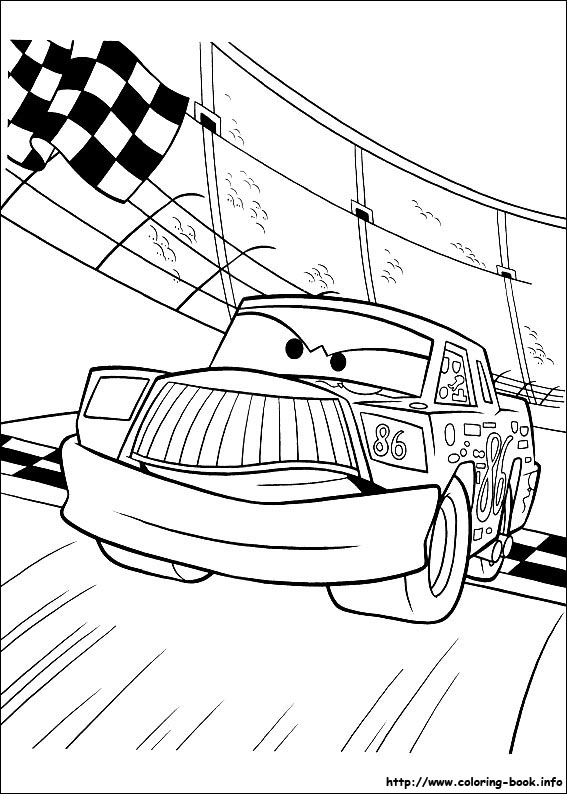 Plansa de colorat cu Cars pixar 119 23